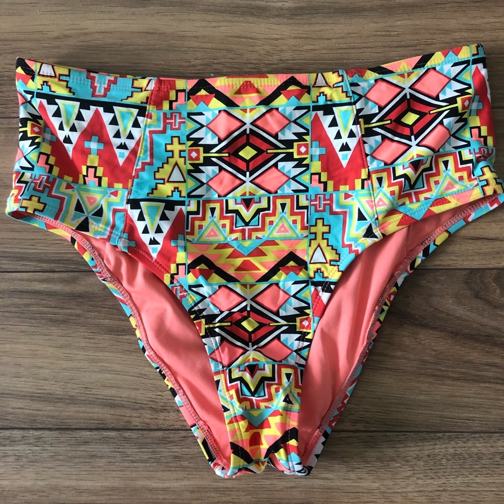 Forever 21 Printed High wasted bikini bottom